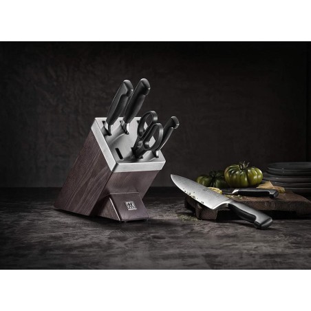 ZWILLING Four Star Knife Block with Knives - Premium Quality Culinary Tools for Every Kitchen!